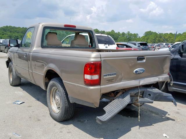 1FTYR10D26PA01832 - 2006 FORD RANGER TAN photo 3