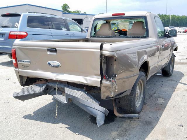 1FTYR10D26PA01832 - 2006 FORD RANGER TAN photo 4
