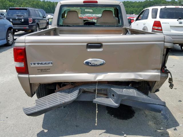 1FTYR10D26PA01832 - 2006 FORD RANGER TAN photo 6