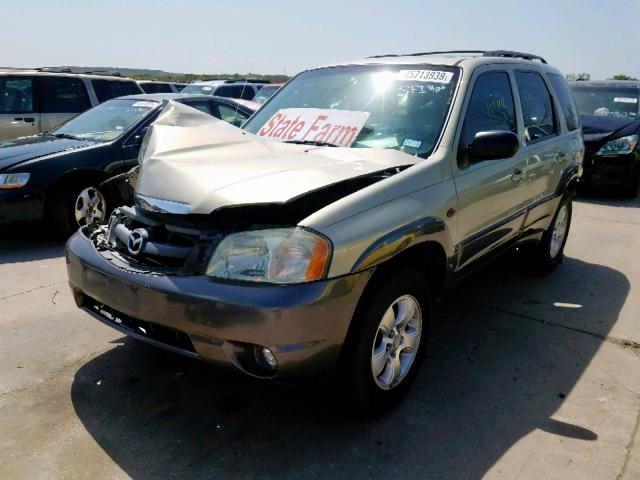 4F2YZ04134KM23015 - 2004 MAZDA TRIBUTE LX GOLD photo 2