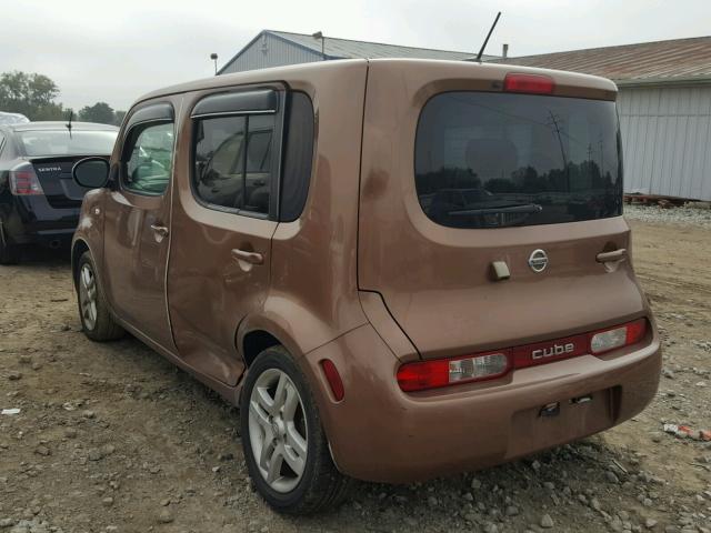 JN8AZ2KR8BT202284 - 2011 NISSAN CUBE BASE BROWN photo 3