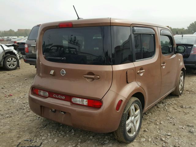 JN8AZ2KR8BT202284 - 2011 NISSAN CUBE BASE BROWN photo 4