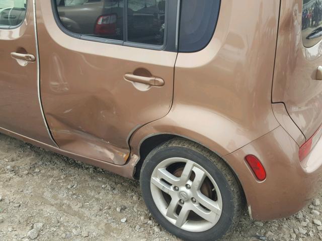 JN8AZ2KR8BT202284 - 2011 NISSAN CUBE BASE BROWN photo 9