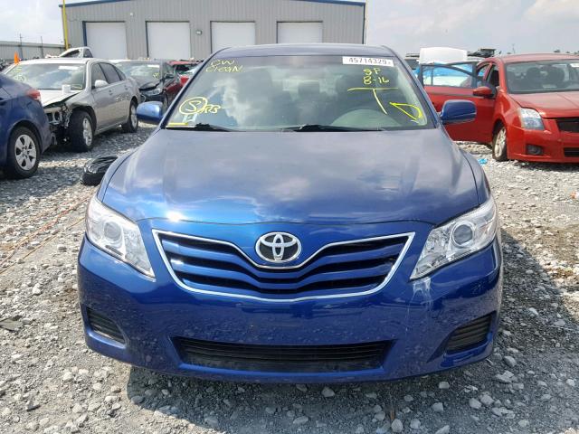 4T4BF3EK0AR026354 - 2010 TOYOTA CAMRY BASE BLUE photo 9