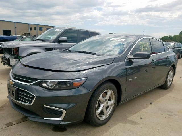 1G1ZB5ST7HF128193 - 2017 CHEVROLET MALIBU LS GRAY photo 2