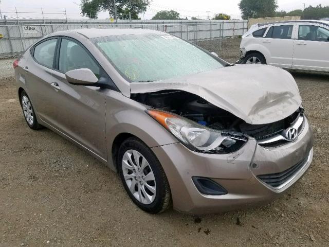 5NPDH4AE6DH206606 - 2013 HYUNDAI ELANTRA GL BROWN photo 1