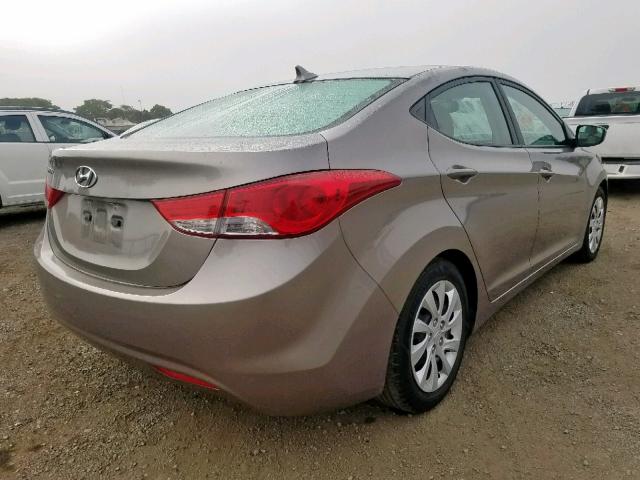 5NPDH4AE6DH206606 - 2013 HYUNDAI ELANTRA GL BROWN photo 4