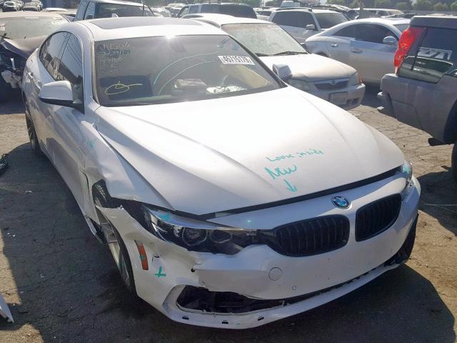 WBA4J1C56JBG77376 - 2018 BMW 430I GRAN WHITE photo 1