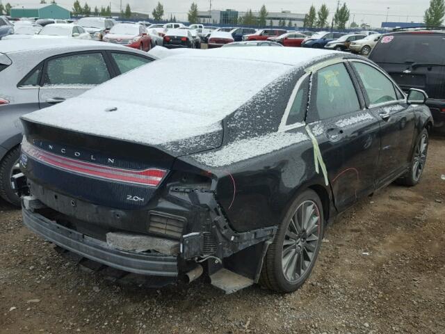 3LN6L2LUXER816762 - 2014 LINCOLN MKZ HYBRID BLACK photo 4