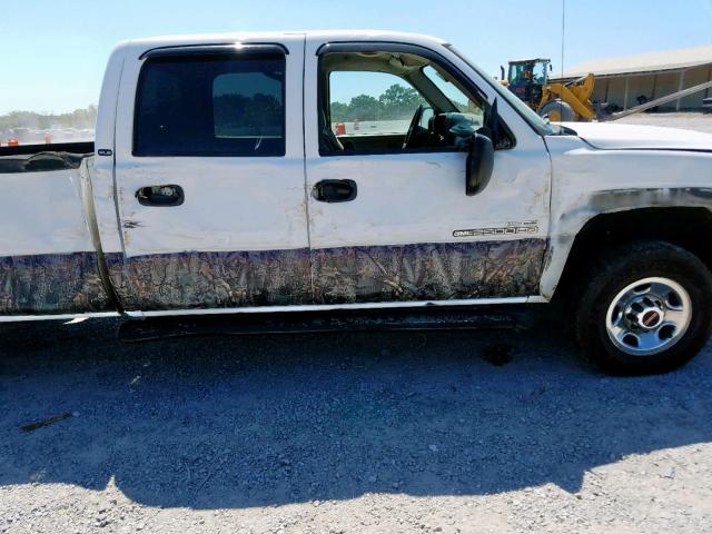 1GTHC23D17F137766 - 2007 GMC SIERRA C25 WHITE photo 9