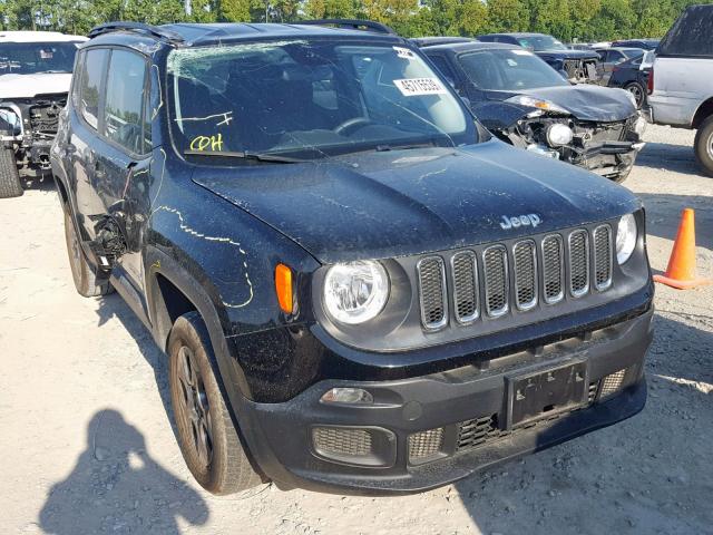 ZACCJBAW9GPD63216 - 2016 JEEP RENEGADE S შავი ფოტო 1