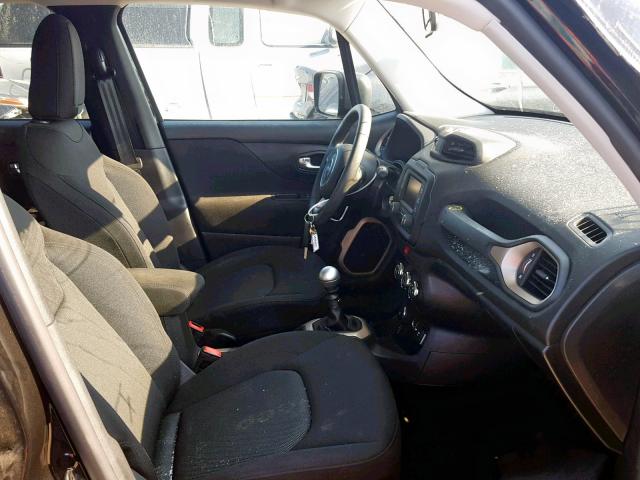 ZACCJBAW9GPD63216 - 2016 JEEP RENEGADE S შავი ფოტო 5