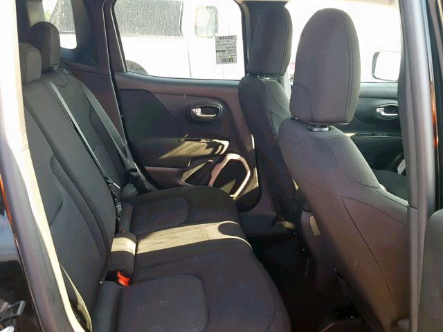 ZACCJBAW9GPD63216 - 2016 JEEP RENEGADE S შავი ფოტო 6