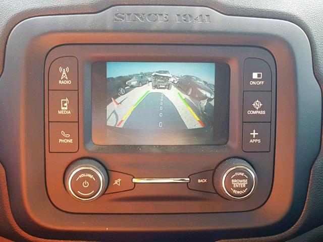 ZACCJBAW9GPD63216 - 2016 JEEP RENEGADE S შავი ფოტო 9