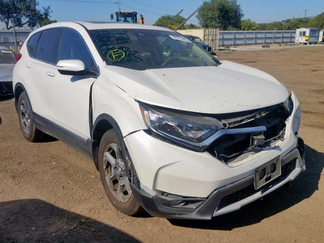 2HKRW1H58HH508419 - 2017 HONDA CR-V EX WHITE photo 1