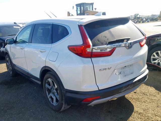 2HKRW1H58HH508419 - 2017 HONDA CR-V EX WHITE photo 3