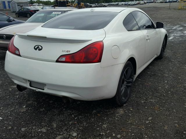 JNKCV64F69M651637 - 2009 INFINITI G37 WHITE photo 4