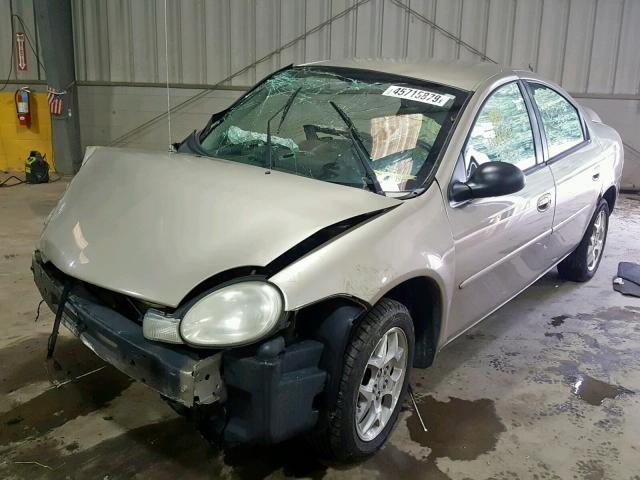 1B3ES56C22D632493 - 2002 DODGE NEON ES GOLD photo 2