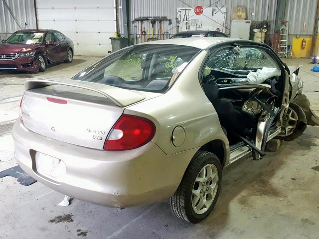 1B3ES56C22D632493 - 2002 DODGE NEON ES GOLD photo 4