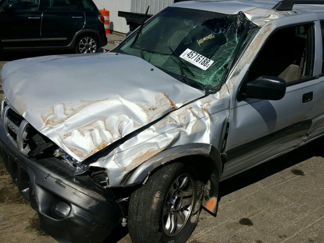 4S2CK58W834308726 - 2003 ISUZU RODEO S SILVER photo 9