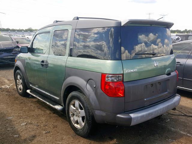 5J6YH28523L034929 - 2003 HONDA ELEMENT EX GREEN photo 3