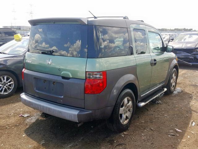 5J6YH28523L034929 - 2003 HONDA ELEMENT EX GREEN photo 4