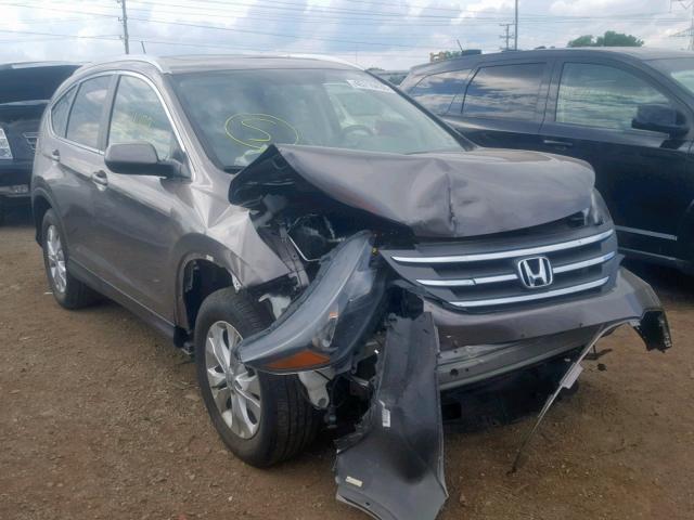 5J6RM4H77CL077823 - 2012 HONDA CR-V EXL BROWN photo 1