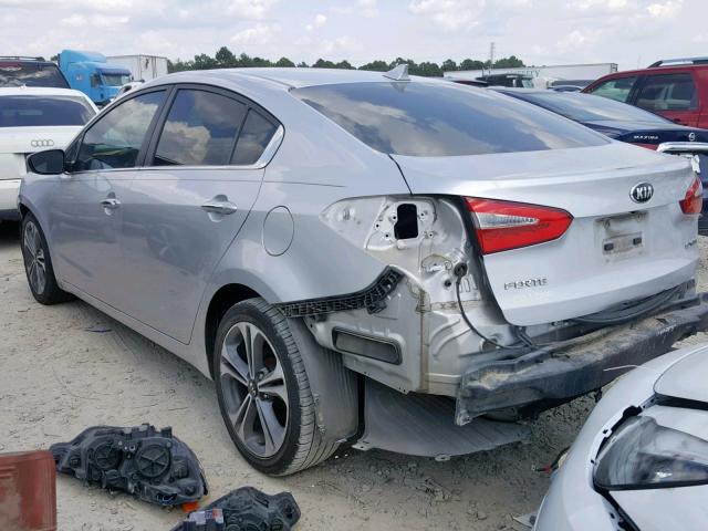 KNAFZ4A89F5302231 - 2015 KIA FORTE EX SILVER photo 3