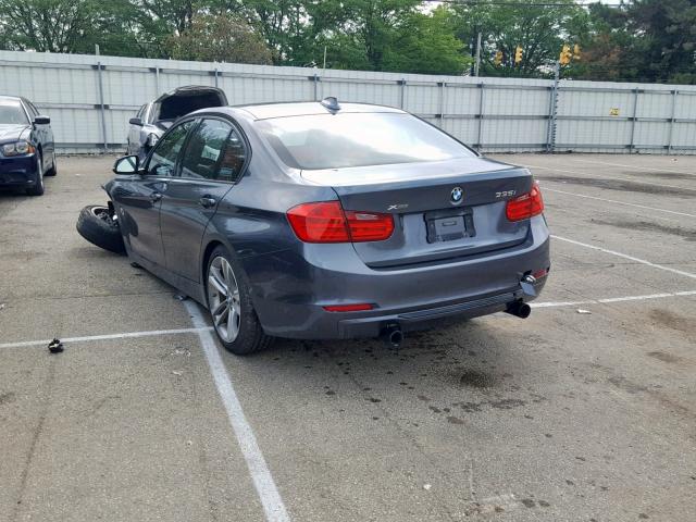 WBA3B9C52DJ899332 - 2013 BMW 335 XI GRAY photo 3