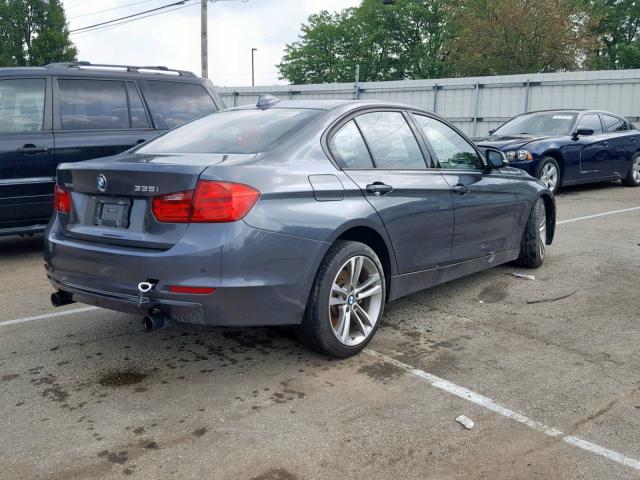 WBA3B9C52DJ899332 - 2013 BMW 335 XI GRAY photo 4