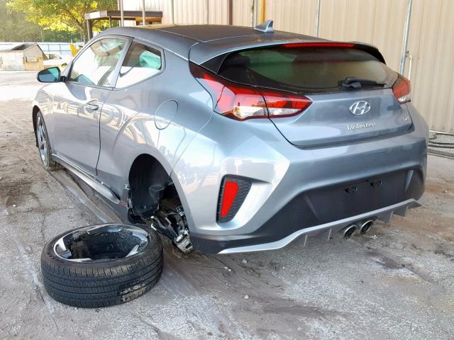 KMHTH6AB7KU019306 - 2019 HYUNDAI VELOSTER T BLUE photo 3