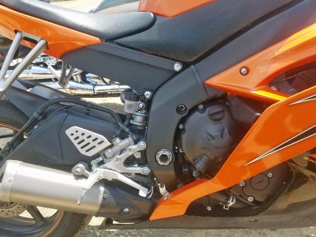 JYARJ16E89A012803 - 2009 YAMAHA YZFR6 ORANGE photo 7