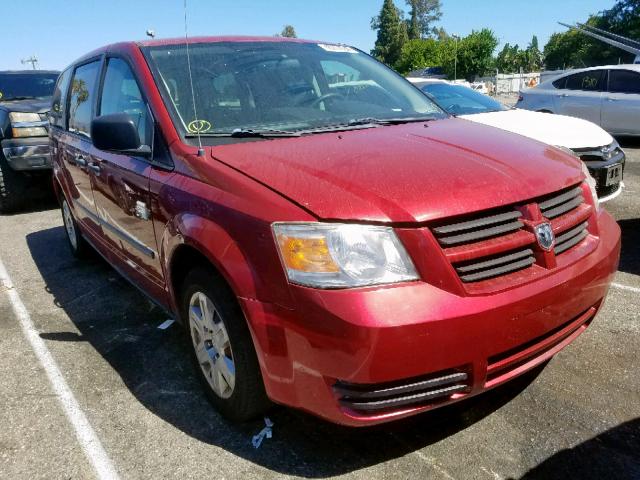 2D8HN44HX8R680035 - 2008 DODGE GRAND CARA RED photo 1