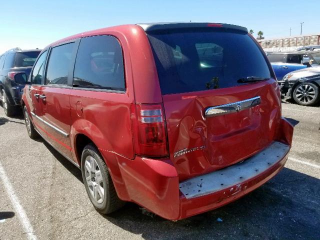 2D8HN44HX8R680035 - 2008 DODGE GRAND CARA RED photo 3