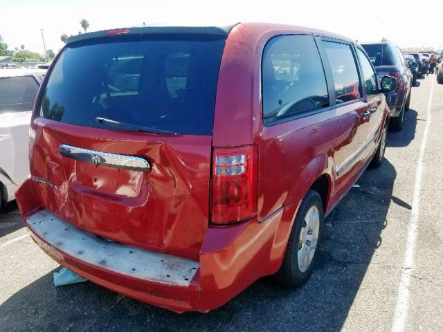 2D8HN44HX8R680035 - 2008 DODGE GRAND CARA RED photo 4