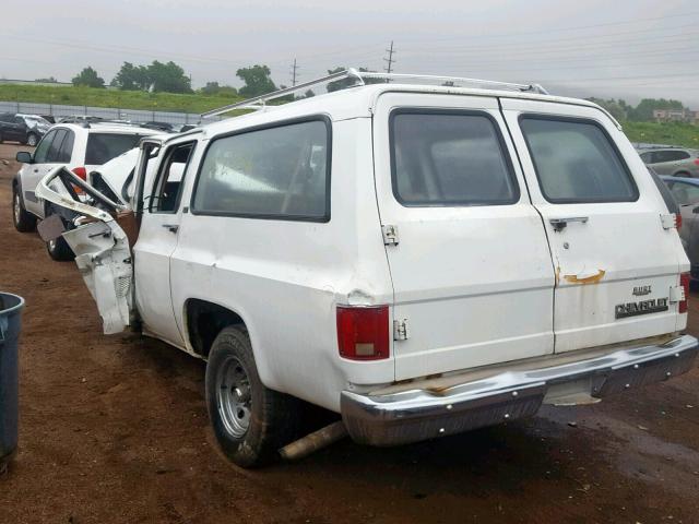 1GNER16K4LF170218 - 1990 CHEVROLET SUBURBAN R WHITE photo 3