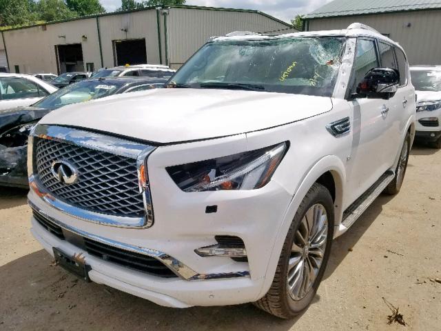 JN8AZ2NE6K9232342 - 2019 INFINITI QX80 LUXE WHITE photo 2