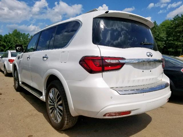 JN8AZ2NE6K9232342 - 2019 INFINITI QX80 LUXE WHITE photo 3