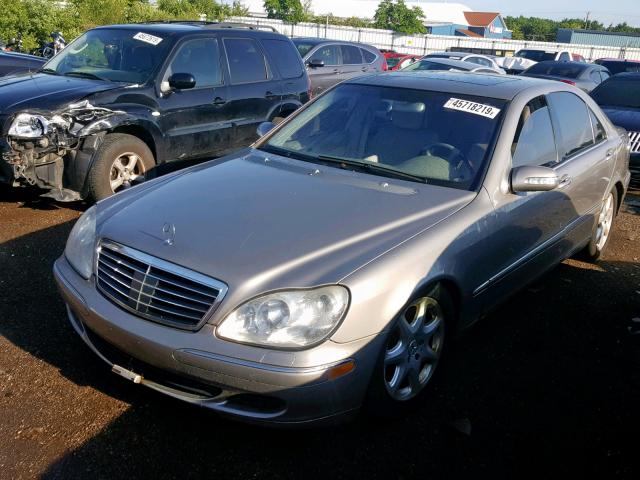 WDBNG84J73A350032 - 2003 MERCEDES-BENZ S 500 4MAT SILVER photo 2