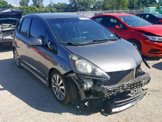 JHMGE8H5XDC015641 - 2013 HONDA FIT SPORT GRAY photo 1