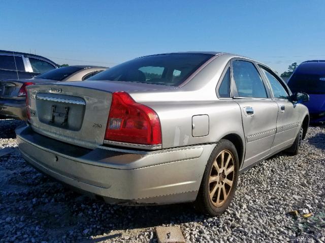 YV1TH59H941383491 - 2004 VOLVO S80 2.5T BLUE photo 4