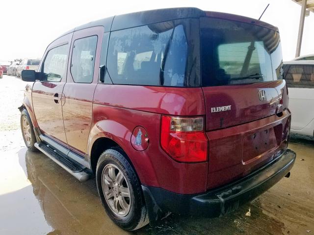 5J6YH18796L011678 - 2006 HONDA ELEMENT EX RED photo 3