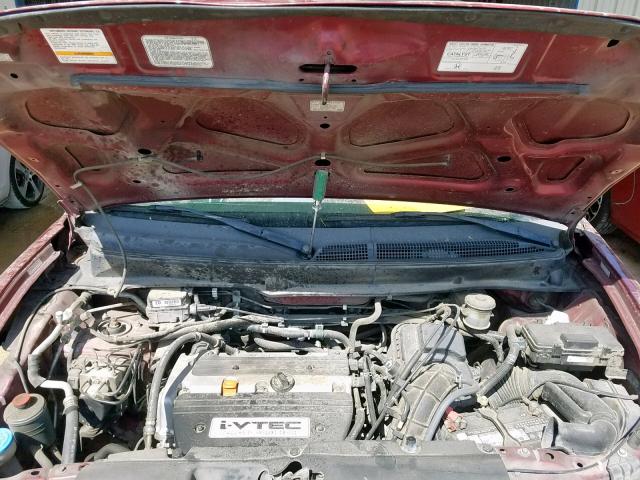 5J6YH18796L011678 - 2006 HONDA ELEMENT EX RED photo 7