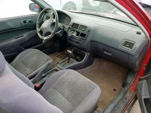 2HGEJ6446VH100482 - 1997 HONDA CIVIC DX RED photo 5