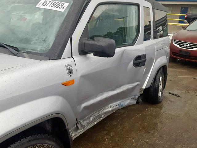 5J6YH18799L004248 - 2009 HONDA ELEMENT EX SILVER photo 9