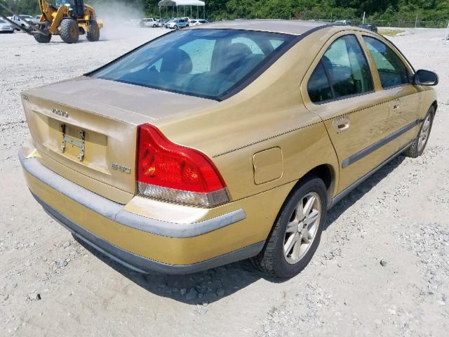 YV1RS61RX12038062 - 2001 VOLVO S60 GOLD photo 4