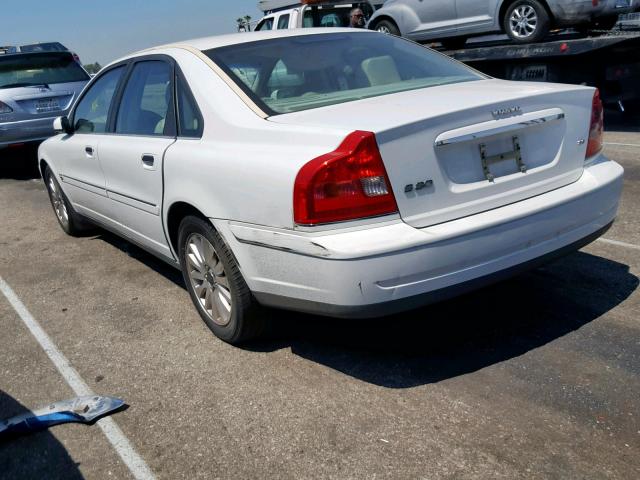 YV1TS92D641359925 - 2004 VOLVO S80 WHITE photo 3