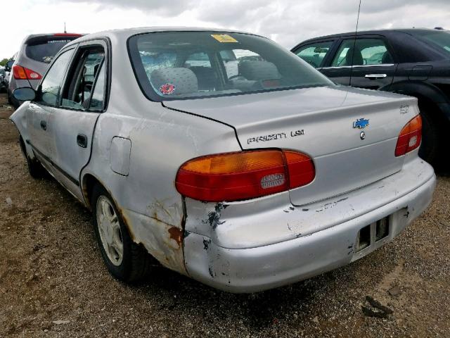 1Y1SK5481XZ440701 - 1999 CHEVROLET GEO PRIZM SILVER photo 3