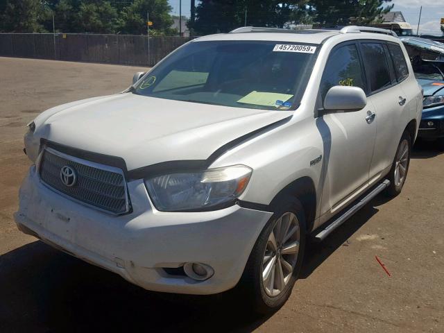 JTEEW44AX92036872 - 2009 TOYOTA HIGHLANDER WHITE photo 2