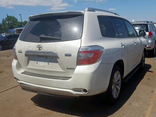 JTEEW44AX92036872 - 2009 TOYOTA HIGHLANDER WHITE photo 4